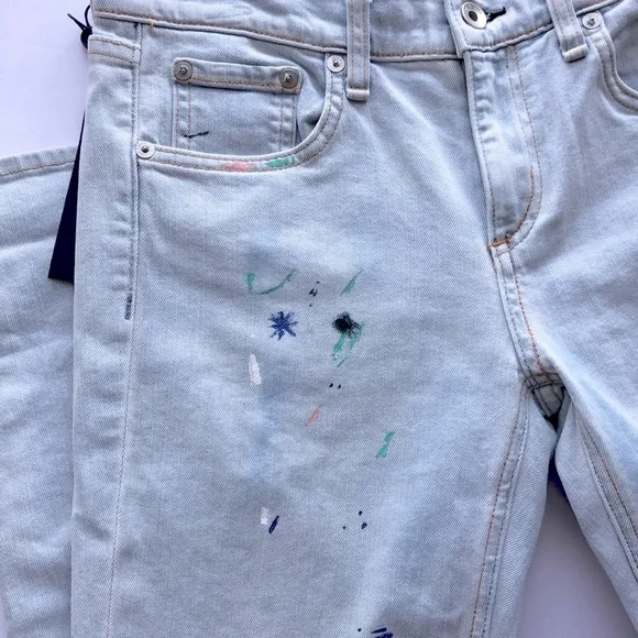 rag&bone NWT Dre Paint Splatter Skinny Jeans - Picture 7 of 8
